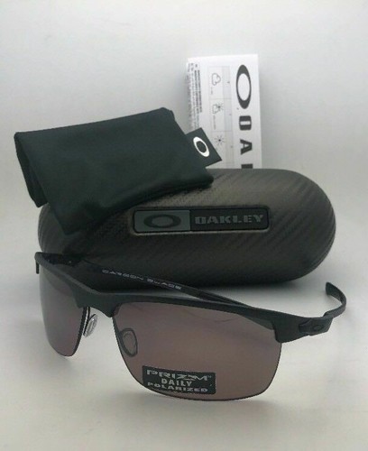 Polarized OAKLEY Sunglasses CARBON BLADE OO9174-07 Matte Carbon Fiber w/ PRIZM