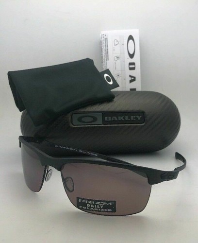  Polarisierte Oakley Sonnenbrille CARBON KLINGE OO9174-07 matt Kohlefaser mit PRIZM - Bild 1 von 12