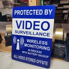 Surveillance signs Warning Security cctv sign Audio Video Camera 9 x 12"