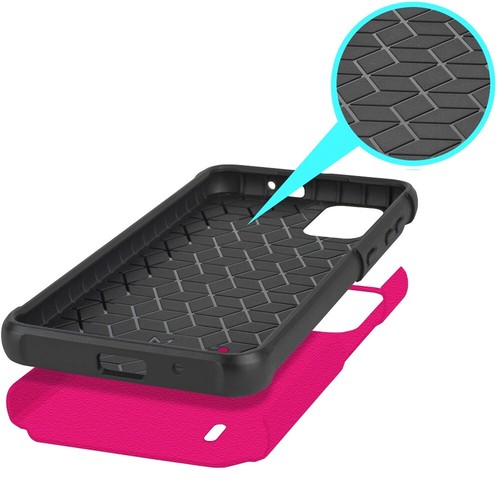 For Cricket Icon 5 /AT&T Motivate 4 Hybrid 2in1 TPU+ Screen Protector Case Cover - Picture 8 of 80