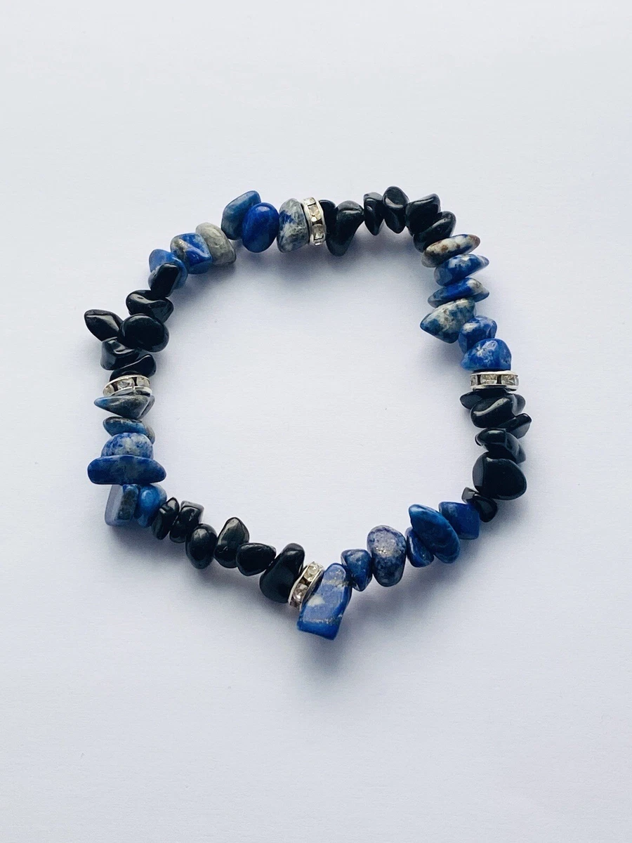 Lapis lazuli and black clearance obsidian