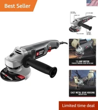 Efficient 4-1/2-Inch Angle Grinder - Soft Grip Handle for Comfort and Control