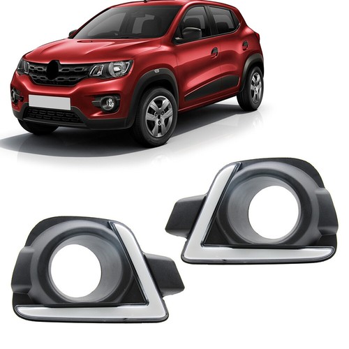1 Pair Car LED Daytime Running Light DRL Driving Fog Lamp For Renault Kwid 16-18