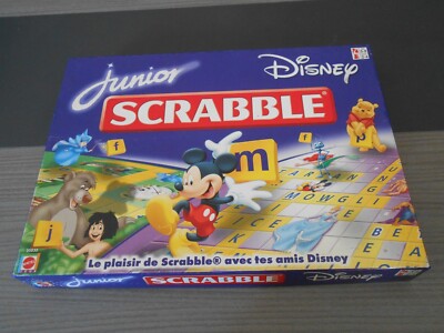 Junior Scrabble ''Disney Edition'' 2-4 Player - Mattel 2002 - Used VGC