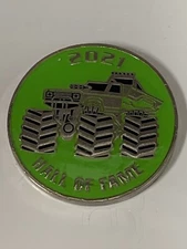 2021 International Monster Truck Museum Hall of Fame ceremony collectible coin.