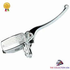Chrome Right Master Cylinder With Lever 150t-e Vintage Znen Bms Heritage