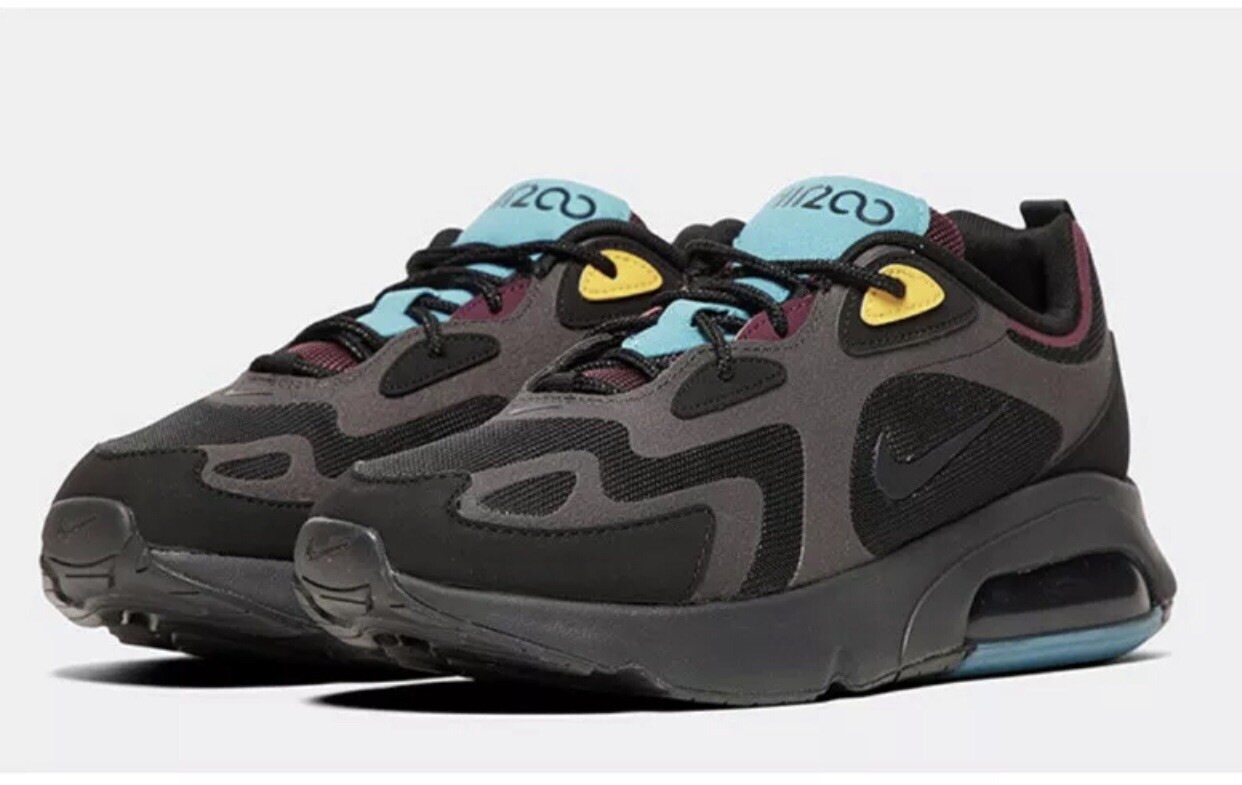 air max 200 bordeaux on feet