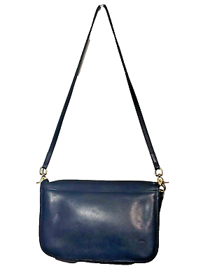 Vintage 70s Coach 2726 Black Leather City Bag Crossbody Vintage 70s Coach 2726 Black Leather City Bag Crossbody