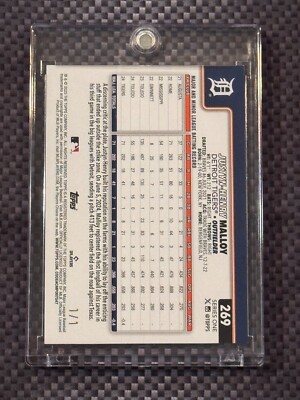 2025 Topps Series 1 Justyn-Henry Malloy 1/1 Foilfractor
