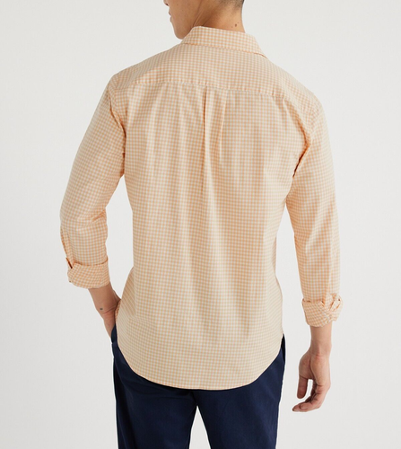 Free Assembly Men's Cotton Poplin Shirt with Long Sleeves, Size:L - Picture 3 of 4