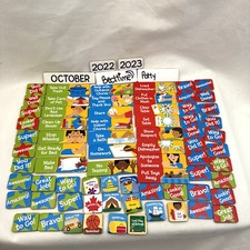 Rectangle Magnetic Calendar Chore Chart Magnets Lot of 25 
