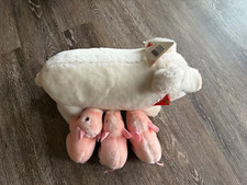 New Dakin Pig and Piglets Stuffed Animal 1980  s NWT Perfect Condition
