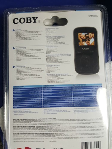 Coby Snapp Digital Camcorder CAM3005 new box, 1.3 MP, 1.8"LCD, 3 hrs FREE SHIP! - Picture 5 of 6