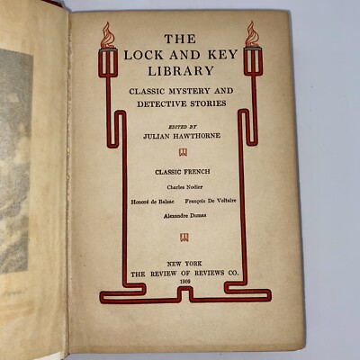 The Lock and Key Library: French Classic Mystery Detective Stories Antique Book