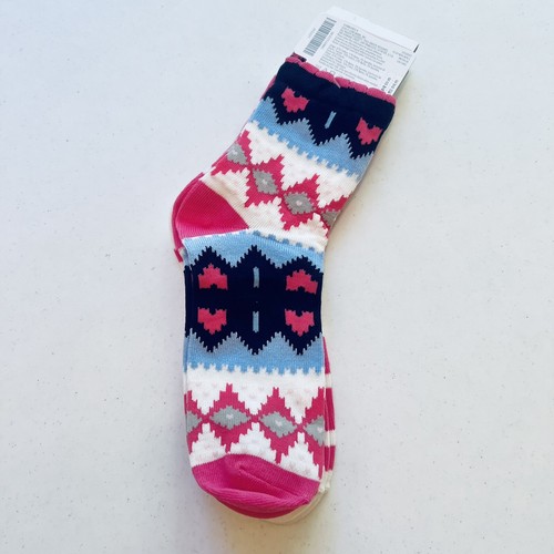 Gymboree Girl's Socks 2 Pack Fair Isle Flurry Size Large US Shoe 3 & Up NEW - Picture 3 of 3