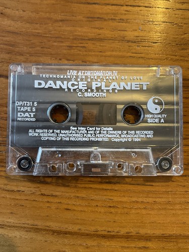 Dance Planet The Detonator IV C Smooth Rave Tape Cassette No Case Old Skool - Picture 2 of 2