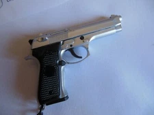 9 mm Simi Auto * With Moving Parts *Keychain / Silver Tone *Free  Shipping