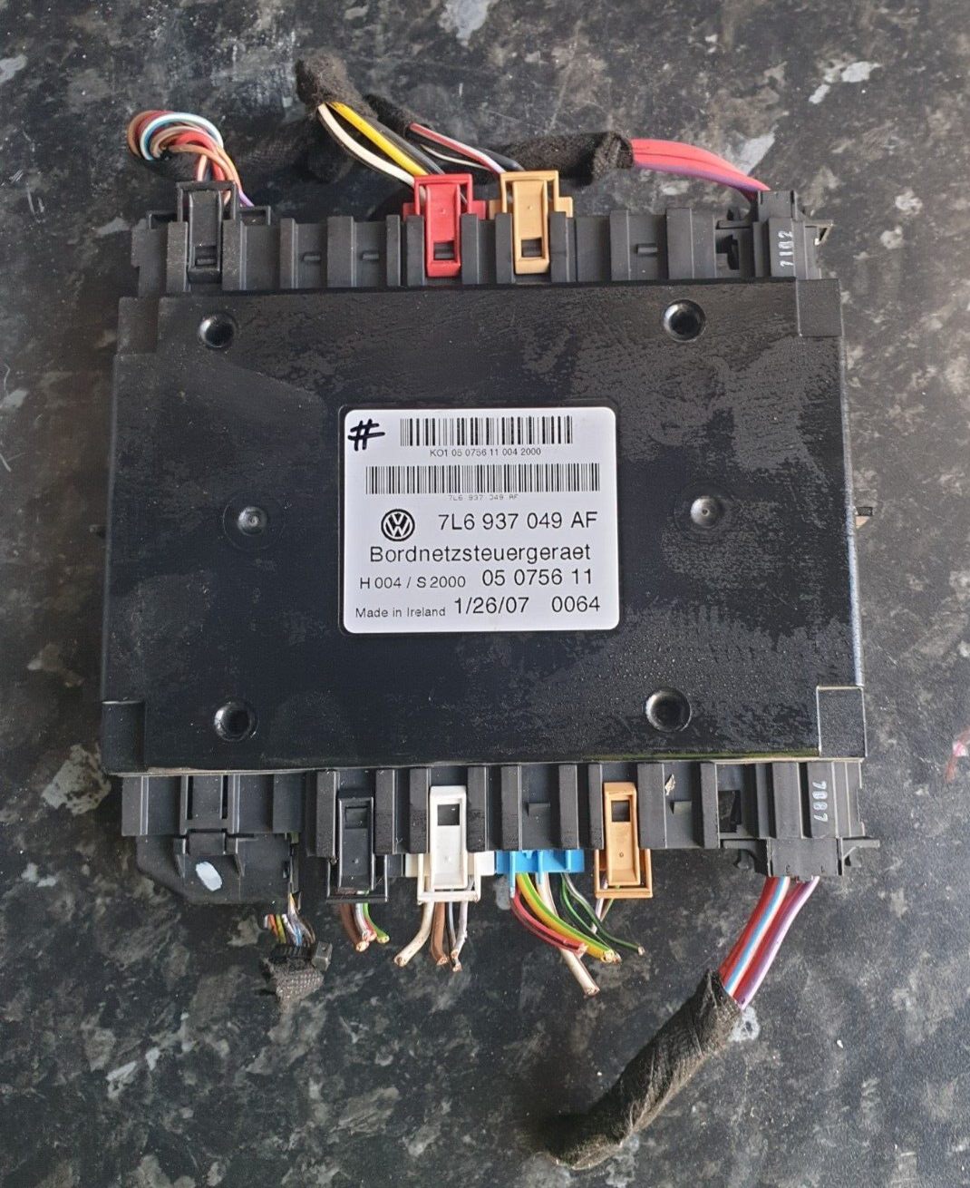 2007 Volkswagen Touareg Onboard Power Supply Control Unit 