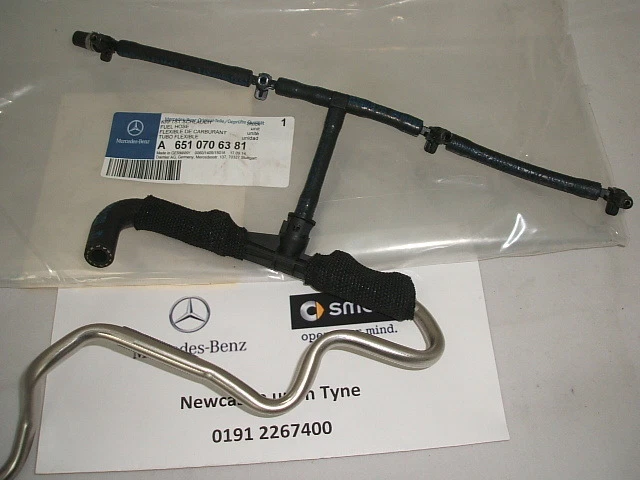 NEW Genuine Mercedes-Benz OM651 Injector Leak Off Pipe A6510706381 