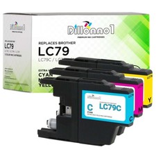3PK For Brother LC 79 LC79 LC-79 Ink Cartridges For MFC J6510DW J6710DW J6910DW
