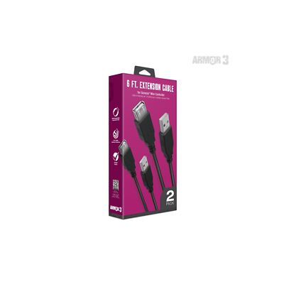 Zub 2 Pack 6 Ft Pad Extension Cable / Verlängerungskabel für SEGA Mega Drive / G