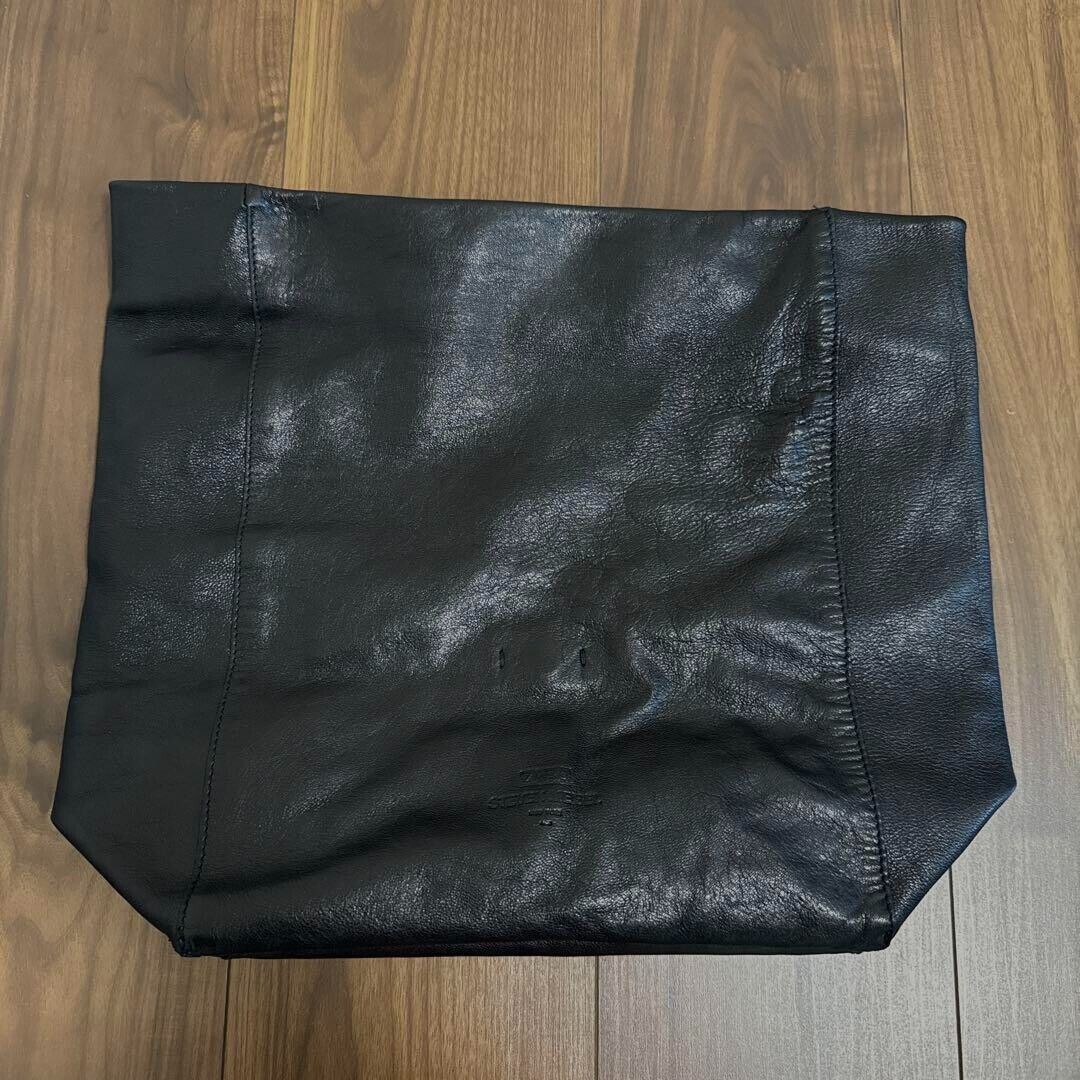 Zara x Steven Meisel Leather Clutch Bag Black USED Good Zara x Steven Meisel Leather Clutch Bag Black USED Good