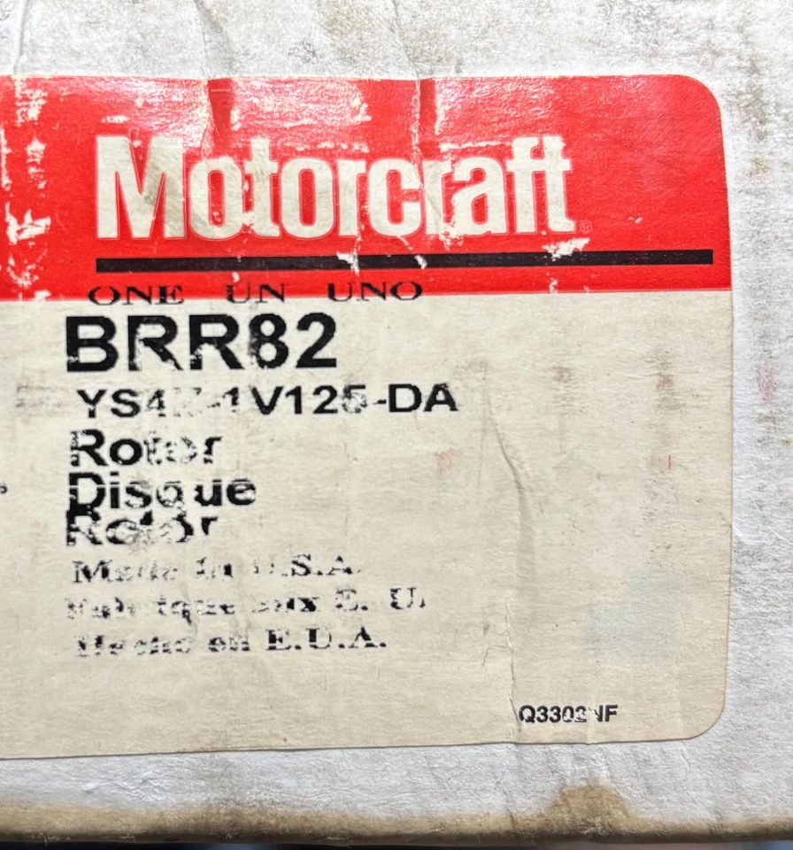 Motorcraft 制动转子 - 适用于 2006 - 1012 福特 Fusion - BBR82 — 第 2/4 张图片