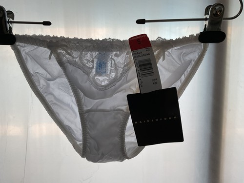 Maidenform Sweet Nothings Classic Satin & Lace Bikini Panties 5 Small NWT White - Picture 13 of 13