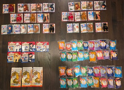 61 Beanie Babies + 3 Happy Meal Bags:  2000 McDonalds - Complete Sets and More!
