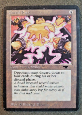 Cursed Rack Magic mtg Light Play, English Antiquities x1 (DS3D1PO)..............