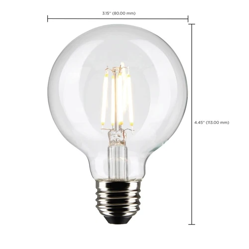 SATCO S21236 - 6 Watt G25 LED Globe Light Bulb - 4000K - 120 Volts (6 Pack) - Picture 3 of 7