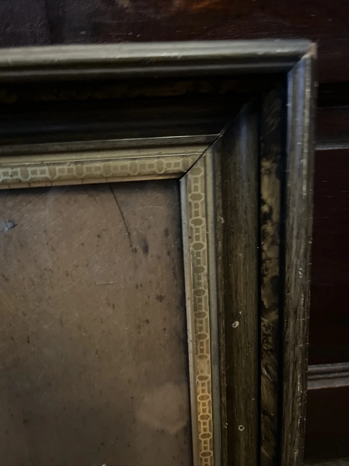 ART DECO EAST LAKE MARCO DE MADERA ARTE FOTOGRÁFICO VIDRIO 16”x12” 8”x11” dorado de colección Foto 3 de 4