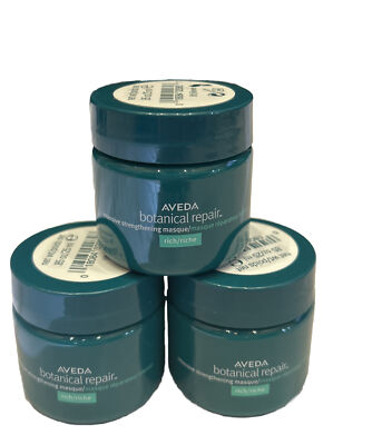 3 Aveda Botanical Repair RICH Intensive Strengthening Masque 25ml Travel Jar