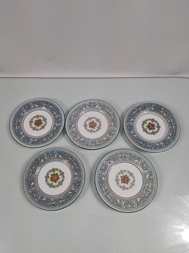 Set of 5 Wedgwood Florentine Turquoise 6" Bread & Butter Plates W2714 - Picture 1 of 16