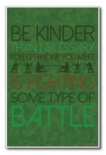 Fighting Battles - NEW Classroom Motivational Poster