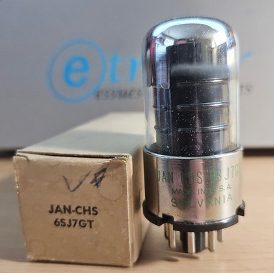 6SJ7 GT SYLVANIA JAN CHS VINTAGE AUDIO TUBE NOS (1951) *eTRACER #12D25