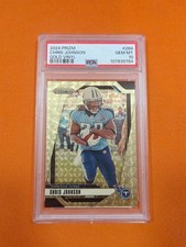 2024 PANINI PRIZM GOLD VINYL #284 CHRIS JOHNSON 3/5 PSA 10