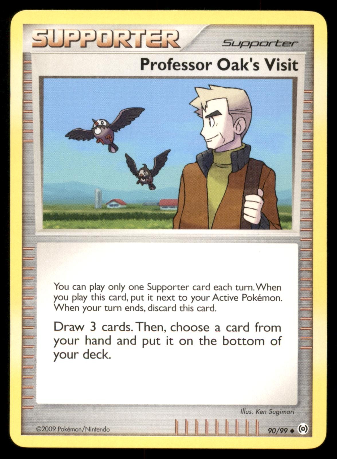 Professor Oak's Visit 90/99 Uncommon Arceus Pokemon Lightly Played