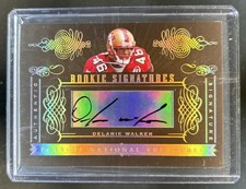 2006 National Treasures Delanie Walker Gold Auto #/52 49ers