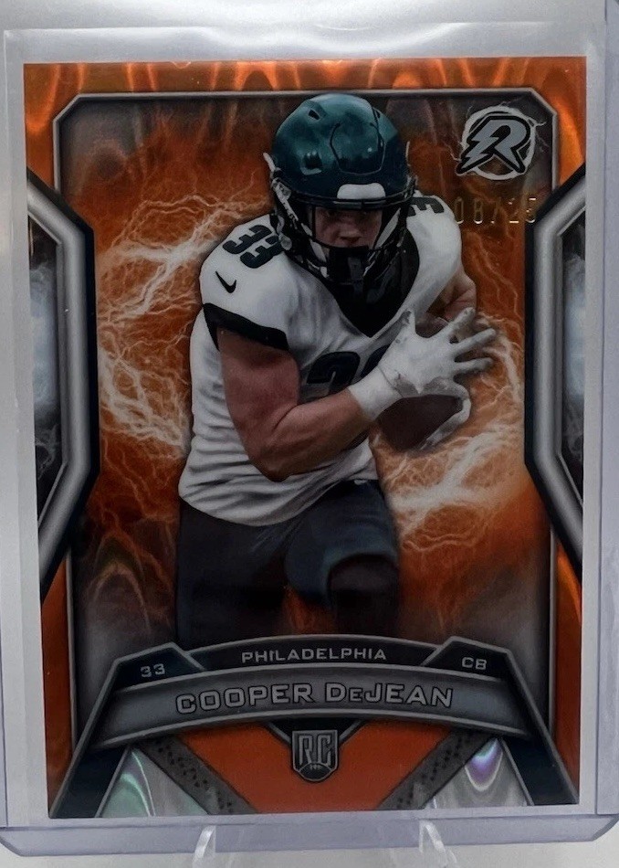 2024 Topps Resurgence-Rookies Cooper DeJean#179 Orange Power Surge Refractor/25