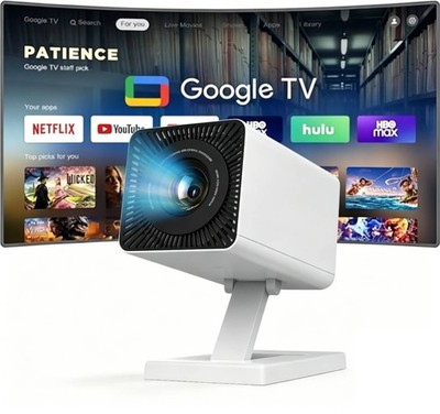 Portable Video Projector 4K For Phone PC HDMI USB film WiFi Bluetooth 5.4