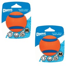 Chuckit Ultra Ball  Spielzeug f&uuml;r Hunde  Doppelpack  2 x Gr. M 6 cm 1 Pack