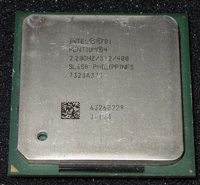 INTEL PENTIUM 4  2.2 GHz PROCESSOR, 400 MHz BUS, SL6S8, SOCKET 478, US SELLER