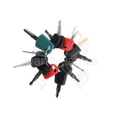 14 Heavy Equipment Key Set Construction Ignition Keys For CAT Volvo deere kubota