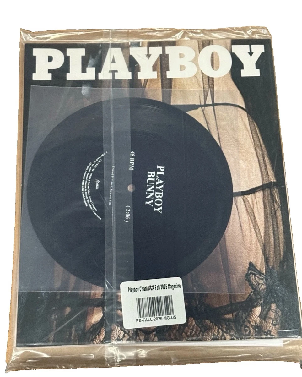 Charli XCX Playboy Magazine Fall 2026 with 7 inch Flexi Disc Single 45rpm Record