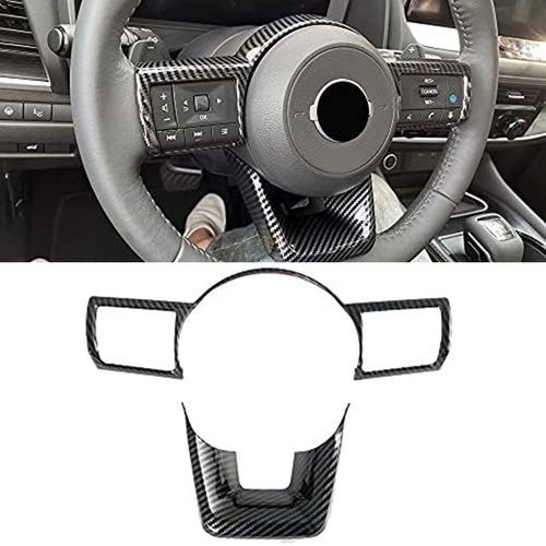 Carbon Fiber Steering Wheel Trim Carbon Fiber Car Trim Stylish Appearance - Picture 3 of 12