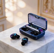 New 5.3 Bluetooth Headphones 9D Stereo High Bass Sport Earphones Touch Control .