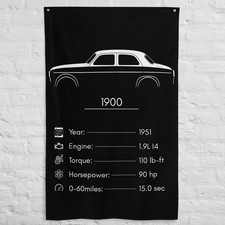 1900 1951 Car Silhouette Flag 3x5 ft Garage Banner Man Cave Wall Decor Gift
