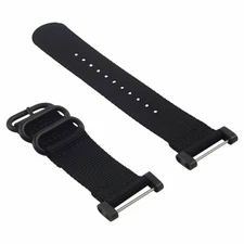 NEW FOR SUUNTO CORE NYLON STRAP DIVER WATCH BAND LUGS ADAPTER SET BLACK PVD 3 RI