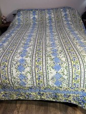 violet vintage queen quilt signed by creator